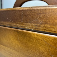 A2407-722 木製ジュエリーボックス キズあり ミラー付 中古の画像