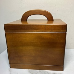 A2407-722 木製ジュエリーボックス キズあり ミラー付 中古の画像