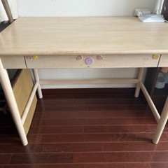 ベルメゾン学習机　木製　100(幅)x60x70(高さ)の画像