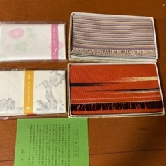 茶道具　つづれ織懐紙入れ2種　懐紙3セット