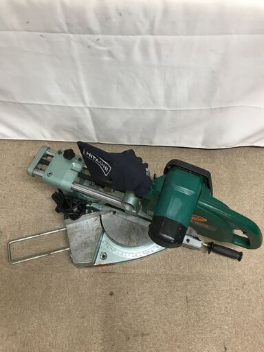 【北見市発】ヒタチ HITACHI 255mm卓上スライドマルノコ C10FS 1994年製 緑 (D5886aaykY)