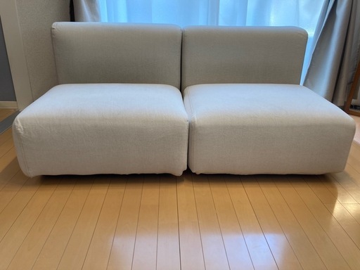 無印良品　ユニットソファ（2人掛け）