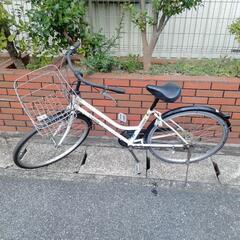 (chariyoshy出品)26インチ自転車、ギア付き、ホワイト