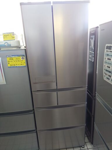 今月閉店 持帰り2割引 三菱 6ドア冷蔵庫 517L MR-JX52A-N1 2017 N24-1273 高く買取るゾウ八幡西店