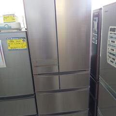 今月閉店 持帰り2割引 三菱 6ドア冷蔵庫 517L MR-JX52A-N1 2017 N24-1273 高く買取るゾウ八幡西店
