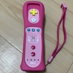 Wiiリモコン　ピーチエディション　シリコンジャケット付きの画像