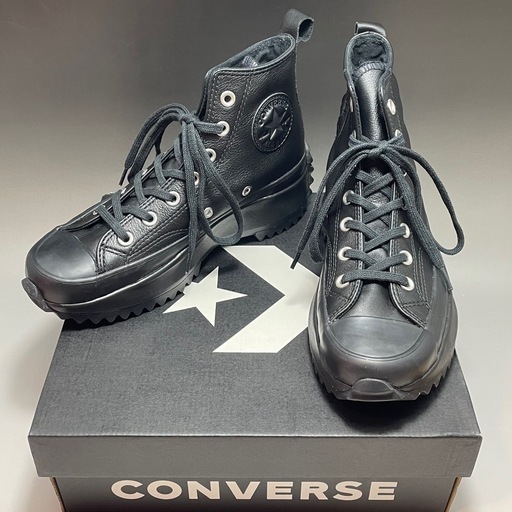 アウトドアシューズ CONVERSE RUN STAR HIKE HI BLACK 23cm