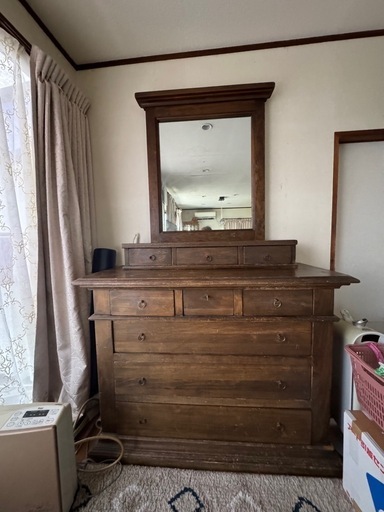 アンティークミラーキャビネット