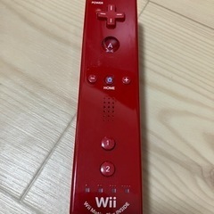 Wiiリモコン 赤 シリコンジャケット付き