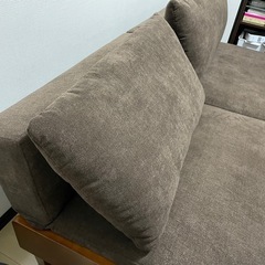 可動式背もたれ　ソファベッドの画像
