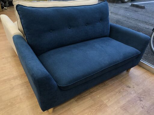 ★ジモティ割あり★ ニトリ 2人掛けソファ ネイビー  クリーニング済み KJ5755