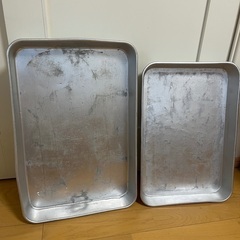 アルミ大型バット業務用　2セット　厨房用品　の画像