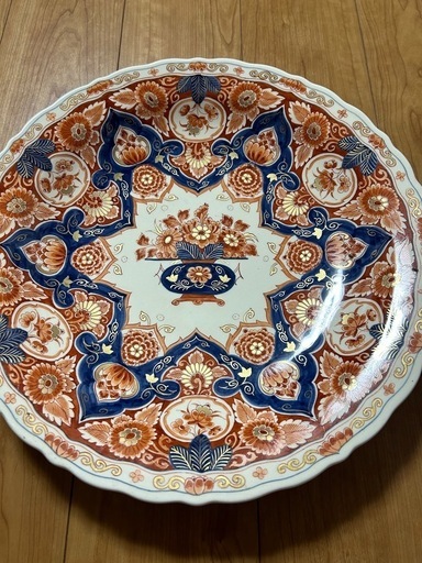 オランダ　デルフト焼き　大皿 オランダデルフト焼き 大皿