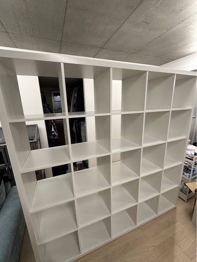 【IKEA】KALLAX カラックス シェルフユニット, ホワイト, 182x182 cm