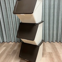 【新規受付停止】ペリカン ガービー 蓋付きゴミ箱 収納ケース 3個