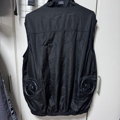 [Ustar] ファン付きベスト  空調作業服  黒　XLサイズの画像