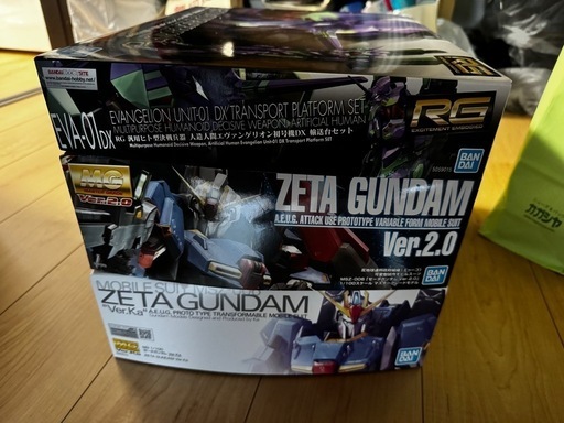 Zガンダム新旧MG、RG エヴァンゲリオン輸送台セット