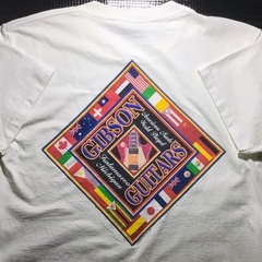 ヴィンテージ　Gibson ギターTシャツ／ユーズド美品M〜USA MADE の画像