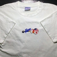 ヴィンテージ　Gibson ギターTシャツ／ユーズド美品M〜USA MADE の画像