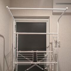【美品】ニトリ 洗濯機ラック DK003 ホワイトの画像