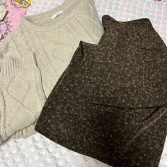 レディースファッション🎀おしゃれコーディネート☁️冬用ニット🧶タ...