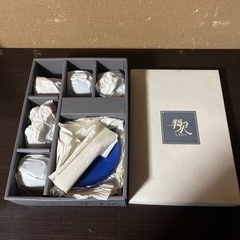【受付中】コバルト釉　コーヒー碗皿揃　5客セット