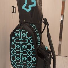美品 世界限定100本 スコッティキャメロン ドッグパターン キャディバッグ 世界限定100本】スコッティキャメロン Limited Staff Bag Dog Pattern
