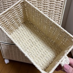 IF 3段引き出し＋取っ手付き収納ボックスの画像