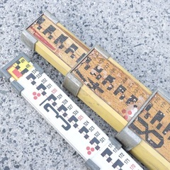 myzoxマイゾックス測量アルミスタッフ2本セット SUM-53 5mの画像