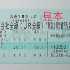 2024夏　青春18きっぷ　3回分　7月30〜譲渡可能の画像