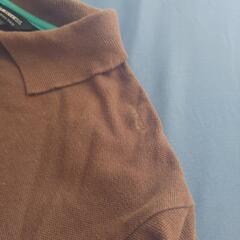 古着　半袖　ポロシャツ　ウエス　茶色の画像