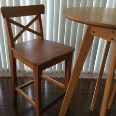 カフェテーブルセット(ハイテーブル1➕ハイチェア2)