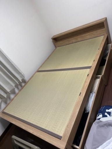 畳引き出し付きセミダブルベッド\n