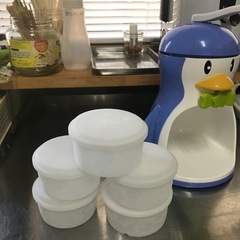パール金属 手動 かき氷器 製氷 カップ付 の画像