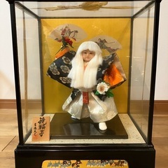 吉徳大光　鏡獅子　ガラスケース入り