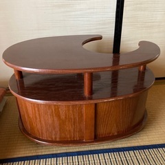 お茶出し　キャスター付き　テーブルの画像
