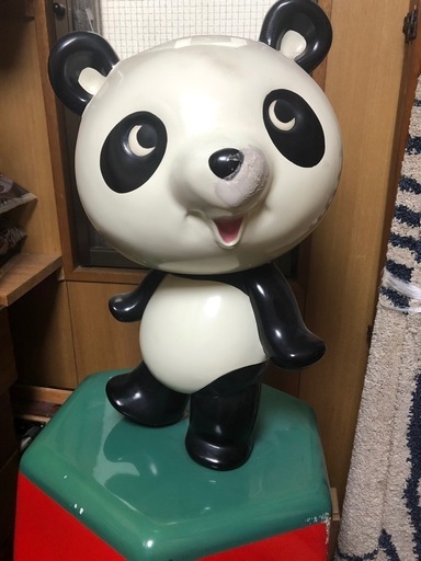 パンダ　店頭用看板　　　レトロ　立ち看板　薬局