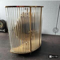 動作確認済み　ユンハンス　置時計　ガラス柱　ビンテージ　ミッドセンチュリー　インテリアの画像