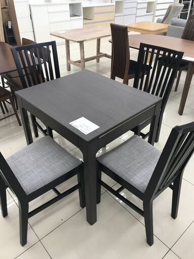 ★ジモティ割あり★ IKEA ダイニングテーブルセット ダークブラウン H75×D70×W80 クリーニング済み HJ3857