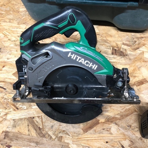 【に.ec北海道旭川市発】中古 日立 HITACHI 165ｍｍ コードレス丸のこ C-18DBAL 18v 6.0Ah バッテリー 2個付き 箱 説明書あり 大工 DIY 建築 動作確認済み