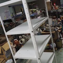 アイアンラック、５段棚、スチール、倉庫整理、物置に、７５ｘ４０ｘ１６４の画像