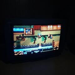 岩手　盛岡　配達　無料　０円　手渡し　昭和レトロ　家電 テレビ　ブラウン管　カラーテレビ　日立　HITACHI  大型　C28-WE45 動作確認済み　実働の画像
