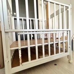 KATOJI ベビーベッド　ホワイト　ベビーモニター付き(値段別)の画像