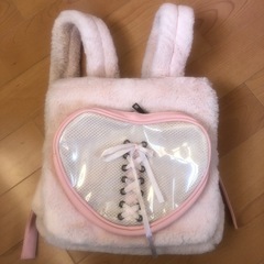 ピンクのリュックサック　