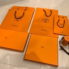 無料 エルメス Hermes ショッパーバッグ 箱 リボンなど9点の画像