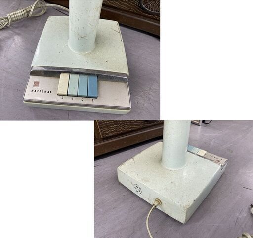 昭和レトロ National 扇風機 F-30SE 30cm ELECTRIC FAN ナショナル 当時物 回転動作確認済み 札幌市手稲区