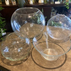 ガラス　花瓶　金魚鉢