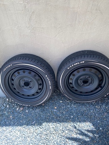 ホワイトレター　14インチ　タイヤホイールセット