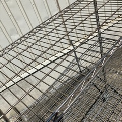 3台セット　スチールラック　キャスター付き　倉庫 棚  大量在庫有り579の画像