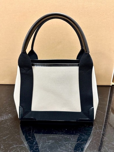 バレンシアガ　ネイビーカバス  XS 美品